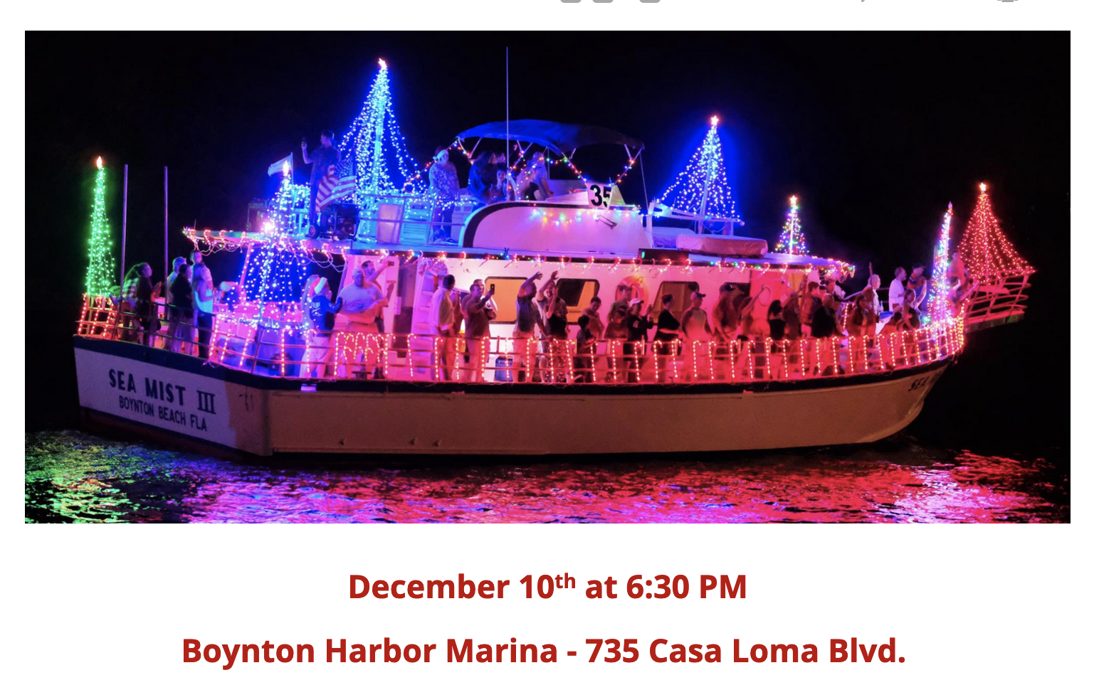 boynton beach delray beach holiday boat parade